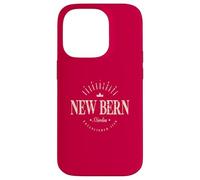 New Bern North Carolina Modern - New Bern NC Coque pour iPhone 14 Pro