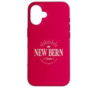 New Bern North Carolina Modern - New Bern NC Coque pour iPhone 16