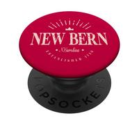 New Bern North Carolina Modern - New Bern NC PopSockets PopGrip Adhésif