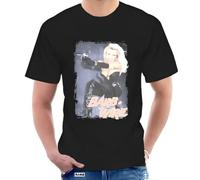 New Black Barb Wire Cult Movie T-Shirt Sci FI Pamela Anderson Comic Book Tee Black 3XL