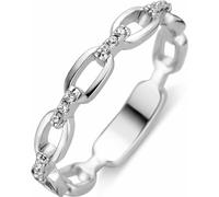 New Bling 9NB-0440-58 Bague femme à maillons ouverts en argent avec pierres en zircon - argent - Zircon - taille 58 - couleur argent