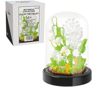 New Block Collection BOTANIQUE - Kit de Construction Fleur - Modèle Floral en Briques pour Adultes - Set Créatif et Décoratif - Idée Cadeau Originale (LILY OF THE VALLEY)