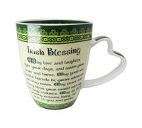 New Bone China Mug With Irish Blessing And Celtic Design 380Ml