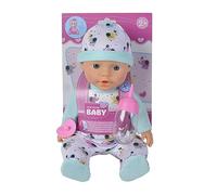 New Born Baby Petit éléphant Poupée en Vinyle avec Fonction Boisson et humidité, biberon et tétine, 30 cm, à partir de 2 Ans