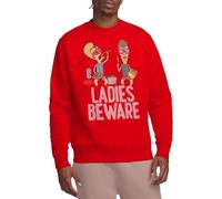 new boundary designs, inc. MTV Ladies, Beware Unisex Crew Sweatshirt Maillot de survêtement, Rouge, XXL Mixte