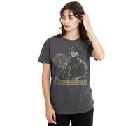 new boundary designs, inc. Yellowstone Rip Wheeler Ladies T Shirt, Charbon, M Femme