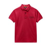 Napapijri Polo New Box à manches courtes coton logo Napapijri Rouge 6 ans