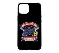 New Boys Age Who Dis Turning 8 Funny Gamer 8th Birthday Coque pour iPhone 15 Plus