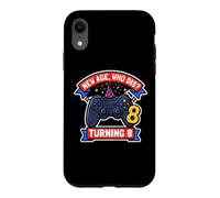 New Boys Age Who Dis Turning 8 Funny Gamer 8th Birthday Coque pour iPhone XR