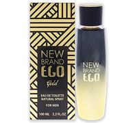 New Brand Ego Gold for Men 3.3 oz EDT Spray