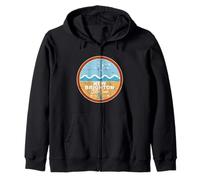 New Brighton State Beach, Californie, Californie, Beach Lover Waves Sweat à Capuche