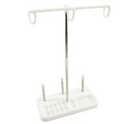New brothread Poids léger Support De Fil De Bobines - 3 Porte Bobine de Fil - pour Broderie, Couture, Quilting et surjeteuses Machines - Quatre Couleurs pour Les Choix - Blanc