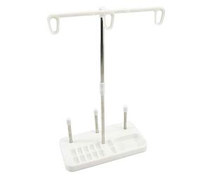 New brothread Poids léger Support De Fil De Bobines - 3 Porte Bobine de Fil - pour Broderie, Couture, Quilting et surjeteuses Machines - Quatre Couleurs pour Les Choix - Blanc