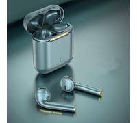 New Business Bluetooth 5.0 écouteurs TWS écouteurs binauraux sans fil Casques dynamiques avec boite de chargement, Vert