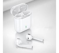 New Business Bluetooth 5.0 écouteurs TWS écouteurs binauraux sans fil Casques dynamiques avec boite de chargement, Blanc