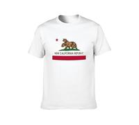 New California Republic PTV Kanye Bear Mens Short Sleeve White L