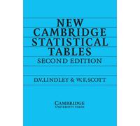 New Camb Statistical Tables 2ed