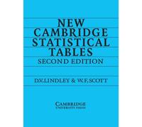 New Camb Statistical Tables 2ed