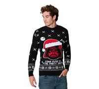 New Camp Ltd Pull de Noël 2020 unisexe pour homme et femme - Motif jacquard - Tailles S/M/L/XL/2XL/3XL/4XL, Dark Vador Xmas, XL