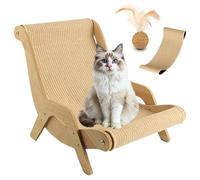 New Cat Recliner Scraper Board 2026 Grand tableau à gratter 2 en 1, canapé de chaise, résistant aux rayures et à faible lint, chaise de salon pour tous les chats (B, poids inférieur à 8 kg)