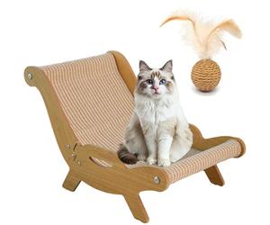 New Cat Recliner Scraper Board 2026 Grand tableau à gratter 2 en 1, canapé de chaise, résistant aux rayures et à faible lint, chaise de salon pour tous les chats (A, poids inférieur à 8 kg)