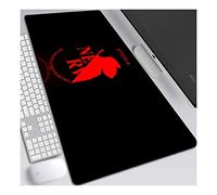 New Century Evangelion 800x300mm speed Gaming Tapis de Souris, XL Anime Mouse Pad-Surface spéciale améliore la Vitesse et la précision, 3mm Base en Caoutchouc Antidérapant Surface-pour Ordinateur et PC, F