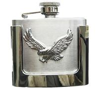 New Classic Fly Eagle Two Ounce Stainless Steel Flask Belt Buckle Boucle de ceinture also