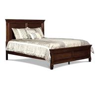 New Classic Furniture Tamarack Wood Lit double Marron cerise