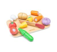 New Classic Toys - 10577 - Jeu D'imitation - Cuisine - Légumes À Découper - 8 Pièces