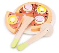 New Classic Toys - 10586 - Jeu D'imitation - Cuisine - Pizza à Découper - Maestro G