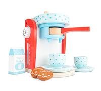 New Classic Toys- Master Ensemble-Machine à Café, 10700, Multicolore (Rouge)