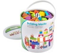 New Classic Toys blocs de bois Fantasiejunior 100 blocs Multicolore G