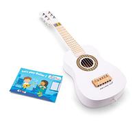 New Classic Toys Jouet en Bois pour Guitare Blanc