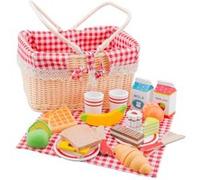 New Classic Toys panier de pique-nique junior 27 cm en bois 24 pièces Multicolore G