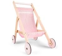 New Classic Toys Poussette en bois pour poupée - Landau classique pour enfants - Accessoire de jeu de simulation durable et sûr - Parfait pour les jeux de rôle de poupée et le plaisir imaginatif