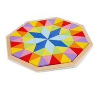 New Classic Toys puzzle octogonal junior 29,5 cm bois 73 pièces Bleu G