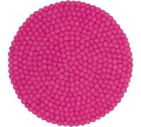 New Colours Boule de feutre pour siège ronde Rose