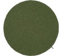 New Colours Tapis de boules de feutre Rond ø 120 cm Vert foncé