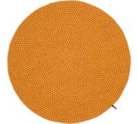 New Colours Tapis de boules de feutre Rond ø 160 cm Jaune