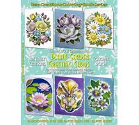 New Creations Coloring Book Series: Blank Garden Greetings: An adult grayscale coloring book (coloring book for grownups) featuring A.I. generated ... can then cut and fold into a greeting card.