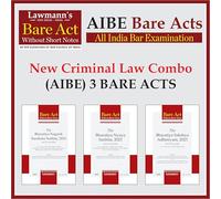 New Criminal Laws Combo | AIBE Bare Acts without Short Notes | 3 Books Set Combo | BNSS, BNS, BSA alongwith Comparative Table | As per Bar Council of India Guidelines | Edition 2025