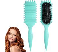New Curly Hair Brush,Curl Defining Brush,Curl Defining Brush for Detangling,Shaping,Defining Hair,Unisex (B)
