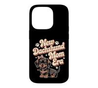 New Dachshund Mom Era Motif Maman Teckel Mignon Coque pour iPhone 14 Pro