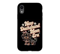 New Dachshund Mom Era Motif Maman Teckel Mignon Coque pour iPhone XR