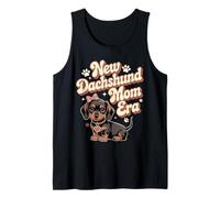 New Dachshund Mom Era Motif Maman Teckel Mignon Débardeur