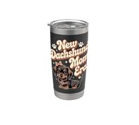 New Dachshund Mom Era motif maman teckel mignon Gobelet isotherme en acier inoxydable double paroi
