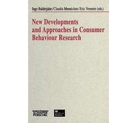 New Developments And Approaches In Consumer Behaviour Research