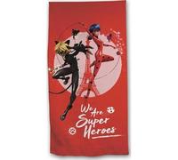 New Discount Serviette de plage Miraculous 70 x 140 cm en Coton Rouge