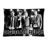 New Diy Design Big Time Rush Band Rectangle One Pillow Case 20x30 (one side) Comfortable For Lovers And Friends