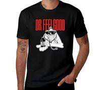 New Dr. Feelgood British Pub Rock Band Stupidity Mens Black T-Shirt Black XXL